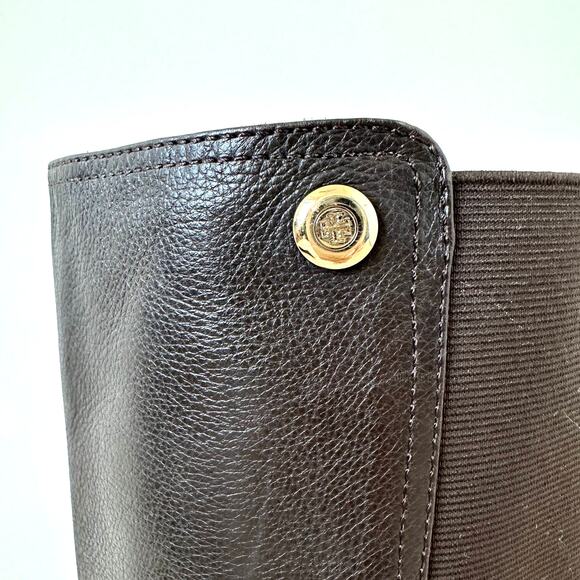Tory Burch Sullivan Brown Leather Tall Boots Size 10M - Picture 14 of 16
